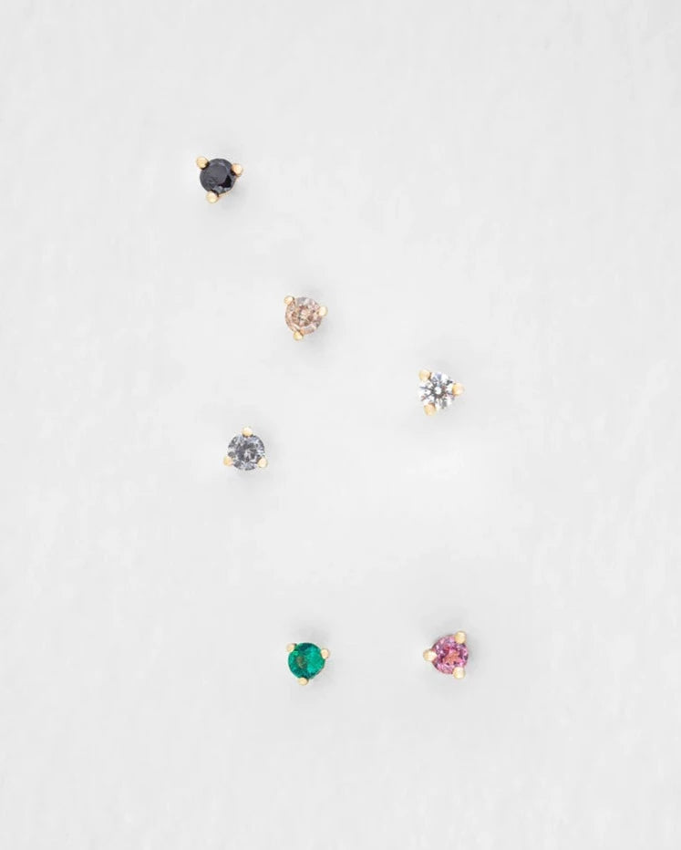 Cocktail Studs | Pink Tourmaline