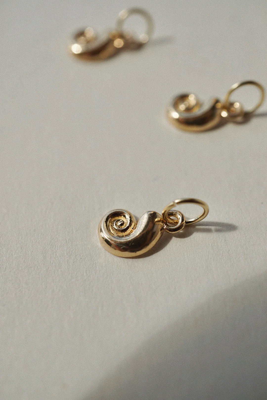 Gold Nautilus Charm