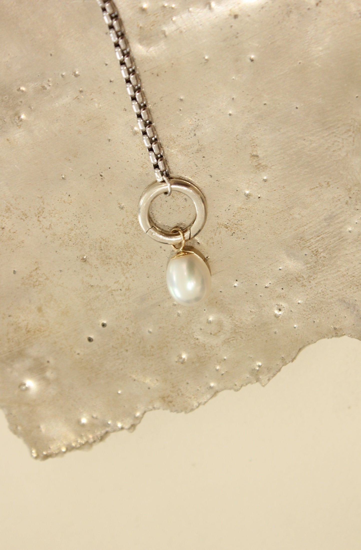 Double Hoop Lariat Necklace
