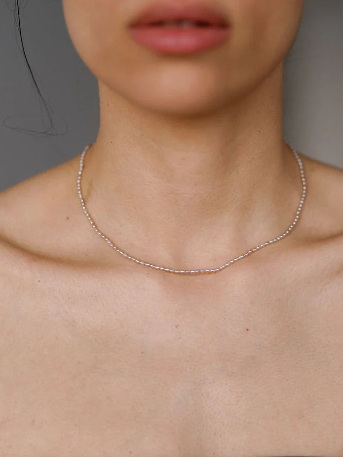 Minori Grey Pearl Necklace