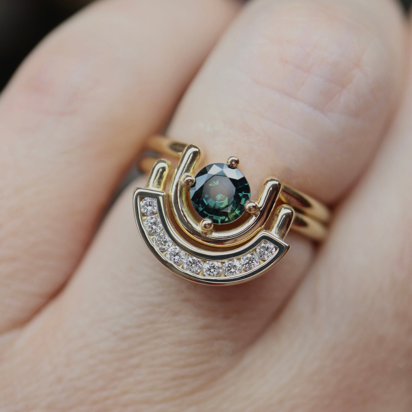 Lindy Ring | Blue Montana Sapphire