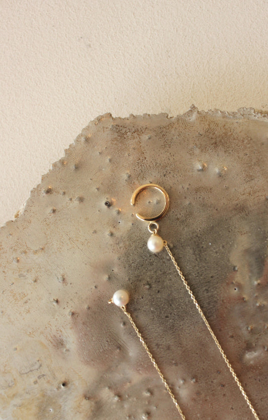 Pearl Threader Earrings