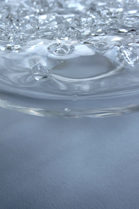 Low Pedestal Catchall | Clear Gloss Crush