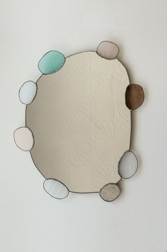 Large Two Way Pebble Mirror | NO. 014